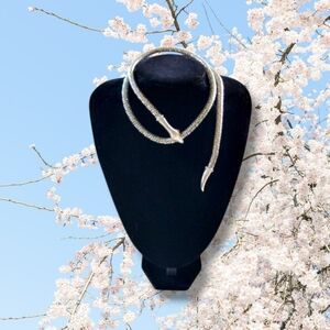 ✨️HP✨️NWOT Chic Silver Ouroboros Snake Chain Necklace (OS)
